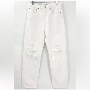 NWT AGOLDE 90s Mid Rise Loose Jeans 27 Vanish Wash